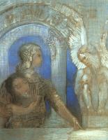 Redon, Odilon - Mystical Knight (Edipus and the Sphinx)